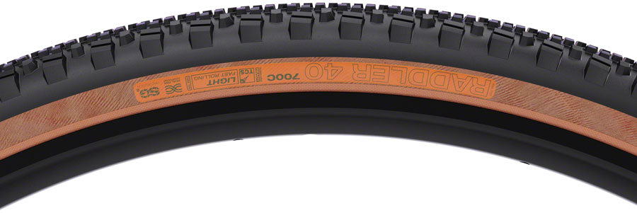 WTB Raddler Tire - 700 x 40, TCS Tubeless, Folding, Tan, Light, Fast Rolling, SG2 - Tires - Raddler Tire