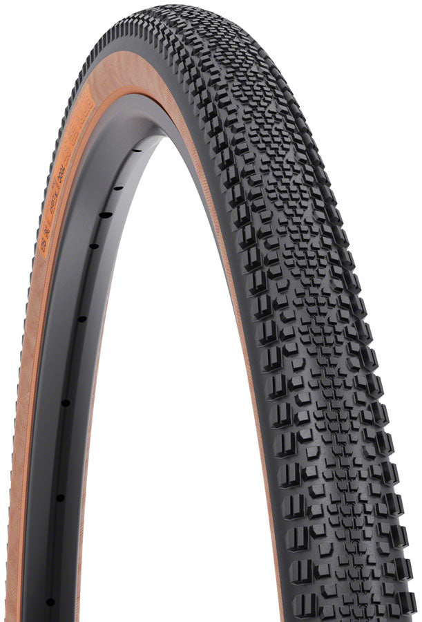 WTB Riddler Tire - 700 x 37, TCS Tubeless, Folding, Black/Tan, Light/Fast Rolling, Dual DNA, SG