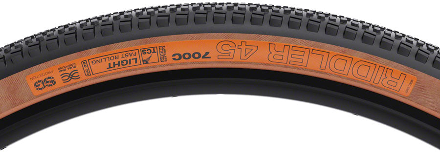 WTB Riddler Tire - 700 x 45, TCS Tubeless, Folding, Black, Light/Fast Rolling, Dual DNA, SG - Tires - Riddler Tire