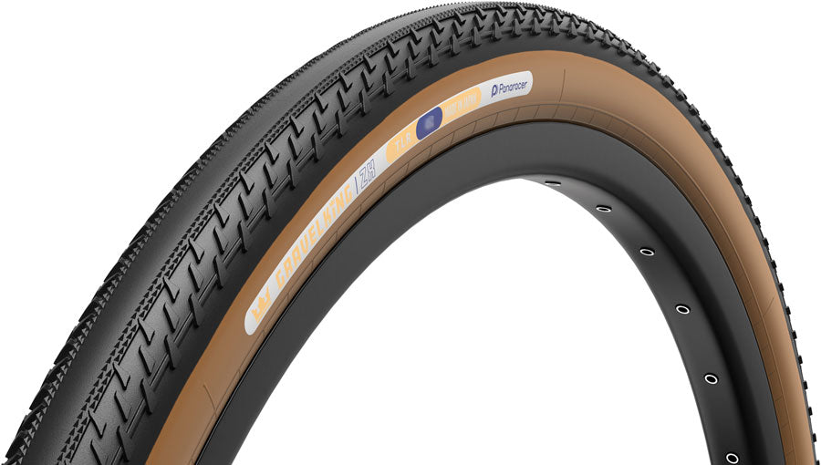 Panaracer GravelKing ZX Tire - 700 x 50, Tubeless, Folding, Black/Brown