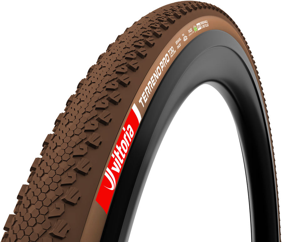 Vittoria Terreno Pro T30 Fine Loose Tire - 700 x 40, Tubeless, Folding, Black/Brown, Eco Gravel Race MPN: 11A00847 Tires Terreno Pro T30 Fine Loose
