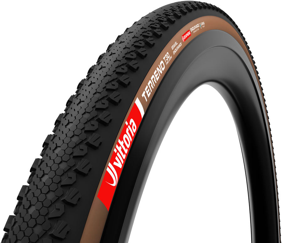 Vittoria Terreno T30 Fine Loose Tire - 700 x 55, Tubeless, Folding, Black/Brown, Gravel Endurance, Graphene, G2.0, MPN: 11A01183 Tires Terreno T30 Fine Loose Gravel Endurance Tire