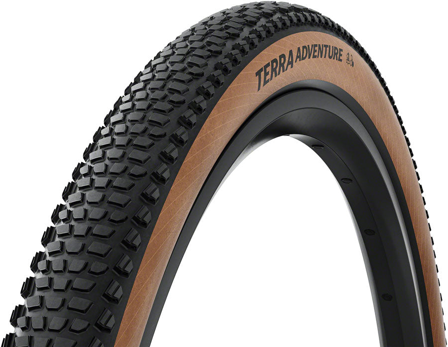 Continental Terra Adventure Tire - 700 x 45 / 29 x 1.75, Tubeless, Folding, Black/Transparent, Grip, Trail Casing, E25 MPN: 01507490000 Tires Terra Adventure Tire