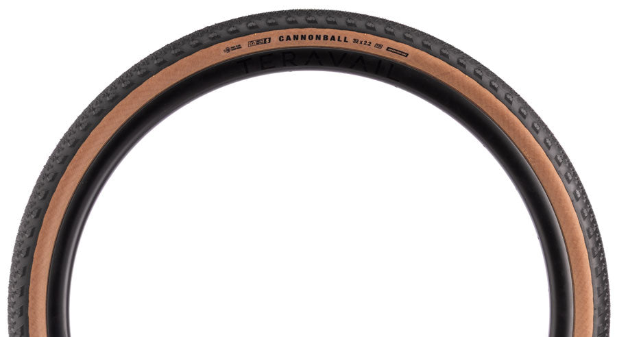 Teravail Cannonball Tire - 32 x 2.2, Tubeless, Folding, Tan, Light and Supple, Superstructure, Fast Plus Compound MPN: 19-000951 UPC: 708752562929 Tires Cannonball 32" Tire