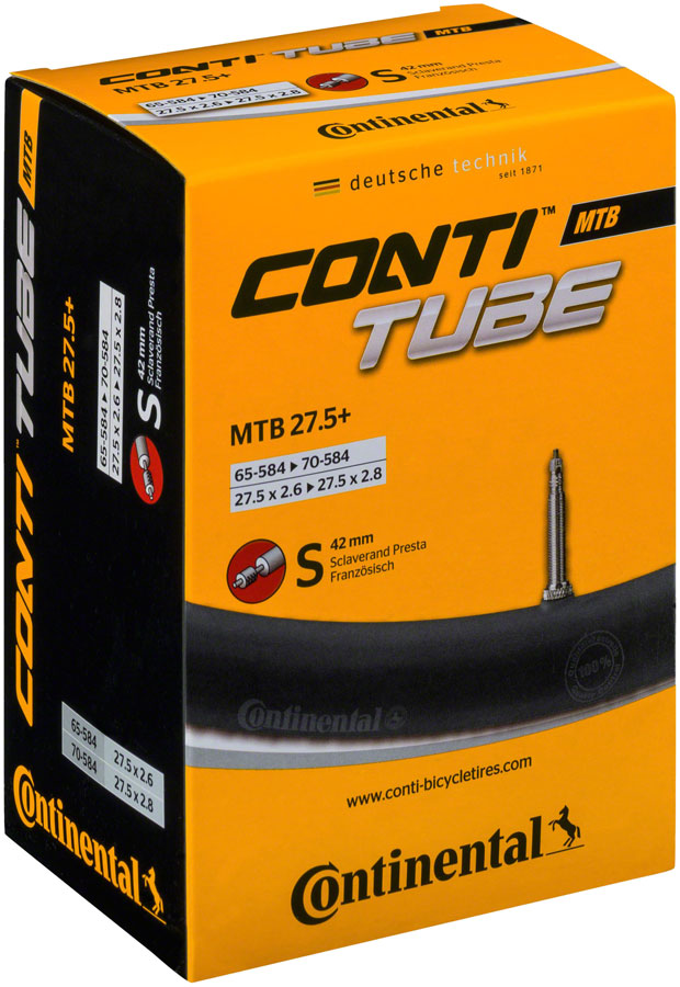 Continental Standard Tube - 27.5 x 2.6 - 2.8, 42mm Presta Valve MPN: C1500737 Tubes Standard Tube