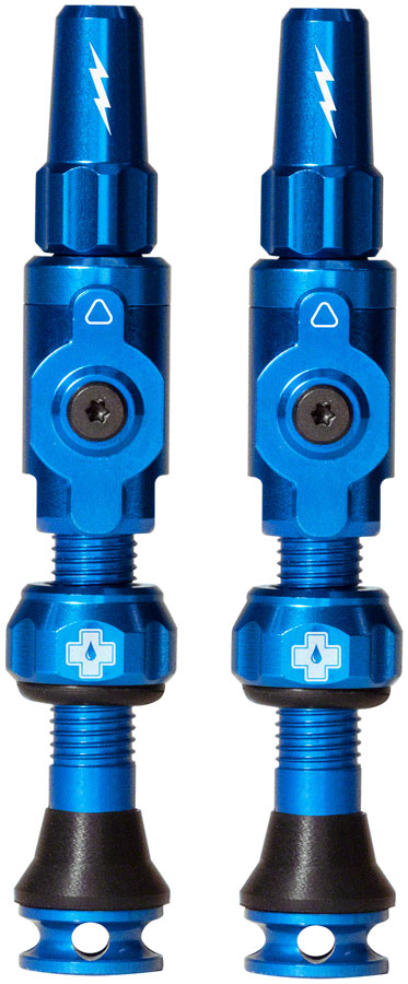 Muc-Off Big Bore Lite Tubeless Valve Stems - Medium, 35mm, Blue