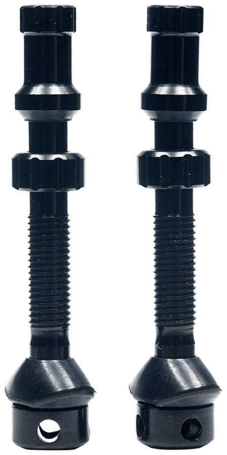 Stan's Tubeless Exo-Core Valve Stems - Alloy, Regular, Black, Pair