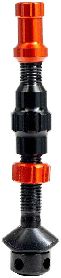 Stan's Tubeless Valve Stem Cap Color Kit - Orange, Pair - Tubeless Valves - Tubeless Valve Cap Color Kit