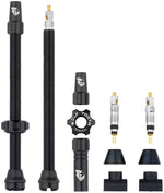Wolf Tooth Tubeless Valve Stem Kit - 80mm, Black MPN: TLV-KIT80-BLK UPC: 810159403276 Tubeless Valves Tubeless Valve Stem Kit