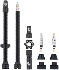 Wolf Tooth Tubeless Valve Stem Kit - 80mm, Black MPN: TLV-KIT80-BLK UPC: 810159403276 Tubeless Valves Tubeless Valve Stem Kit