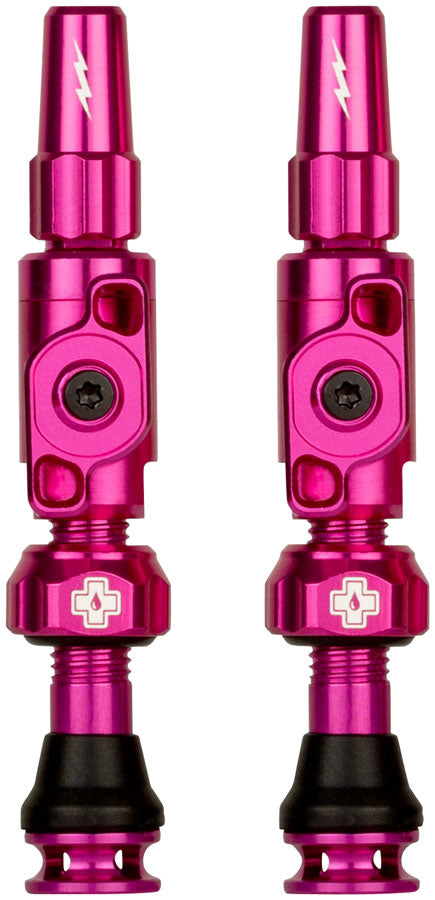 Muc-Off Big Bore Lite Tubeless Valve Stems - Small, 30mm, Pink