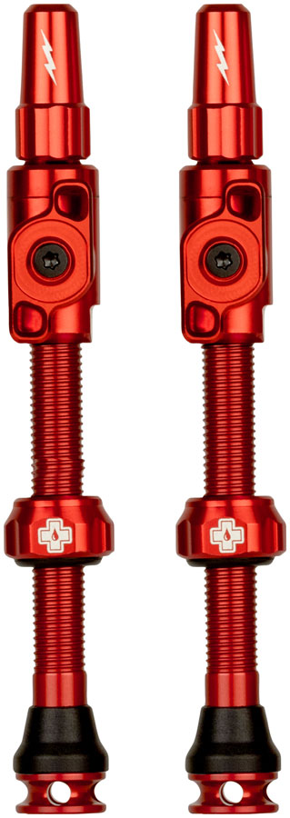 Muc-Off Big Bore Lite Tubeless Valve Stems - Large, 45mm, -Red