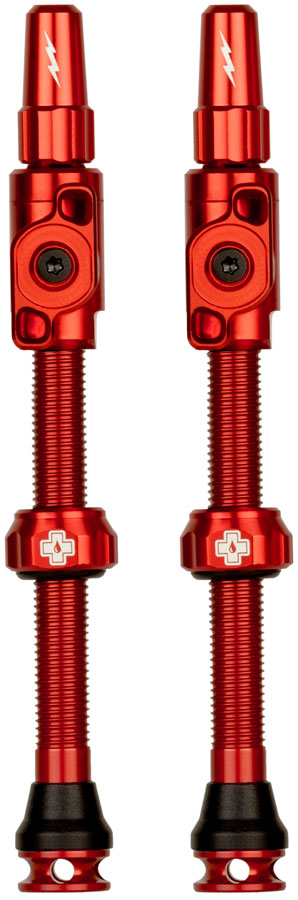 Muc-Off Big Bore Lite Tubeless Valve Stems - XLarge, 60mm, Red