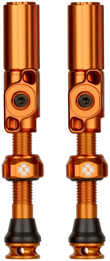 Muc-Off Big Bore Hyrid Tubeless Valve Stems - Small, 30mm, Orange