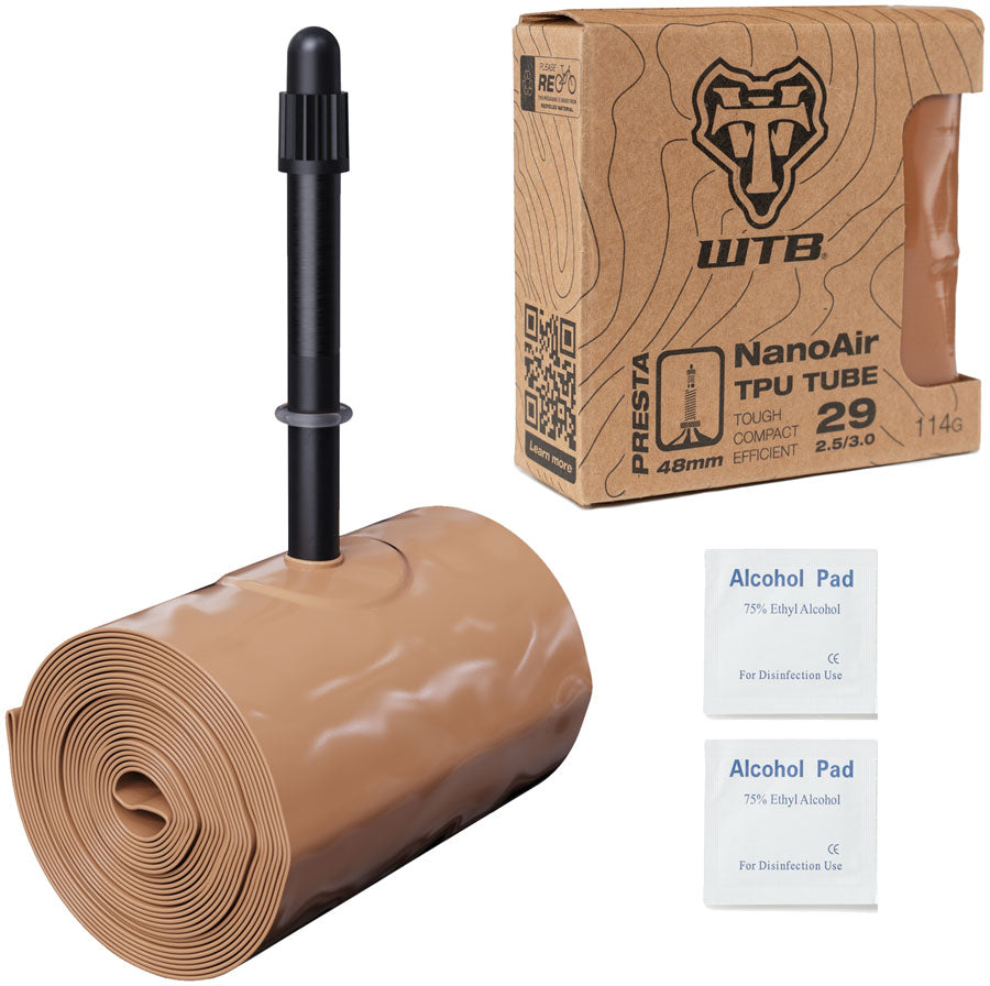 WTB NanoAir TPU Tube - 29 x 2.5 - 3.0, 48mm Presta Valve MPN: W015-0094 UPC: 714401150942 Tubes NanoAir TPU Tube