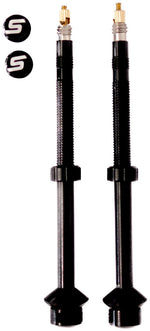Stan's Tubeless Universal + Valves Stems - Alloy, Deep, Pair, 65mm, Black MPN: AS0237 UPC: 847746065838 Tubeless Valves Tubeless Universal+ Valves