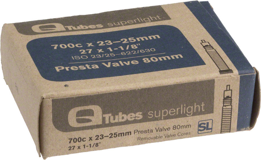 Teravail Superlight Tube - 700 x 20 - 28mm, 80mm Presta Tube Valve MPN: 559031D0 UPC: 708752041516 Tubes Superlight Tube