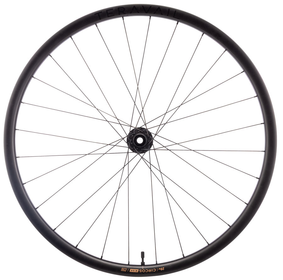 Teravail Circos Wide Gravel Front Wheel - 32", 15 x 110mm Boost, 6-Bolt, Carbon, DT350, 28H - Front Wheel - Circos Wide Gravel 32" Front Wheel