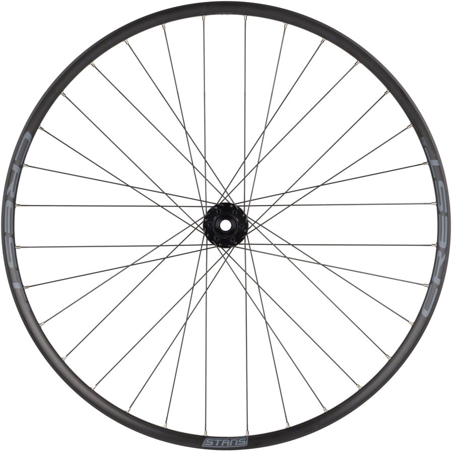 Stan's No Tubes Crest S2 Front Wheel - 29", 15 x 100mm, 6-Bolt, Black - Front Wheel - Crest S2 Front Wheel