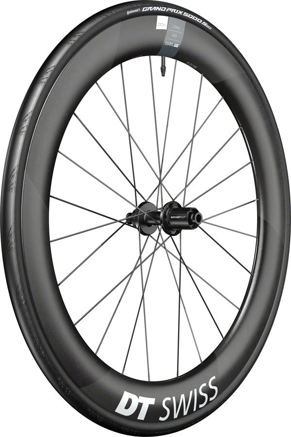 DT Swiss ARC 1400 DiCut 62 Rear Wheel - 700, 12 x 142mm, Center-Lock, HG11 Road/XDR, Ratchet EXP 36, Black, WTS w/Grand