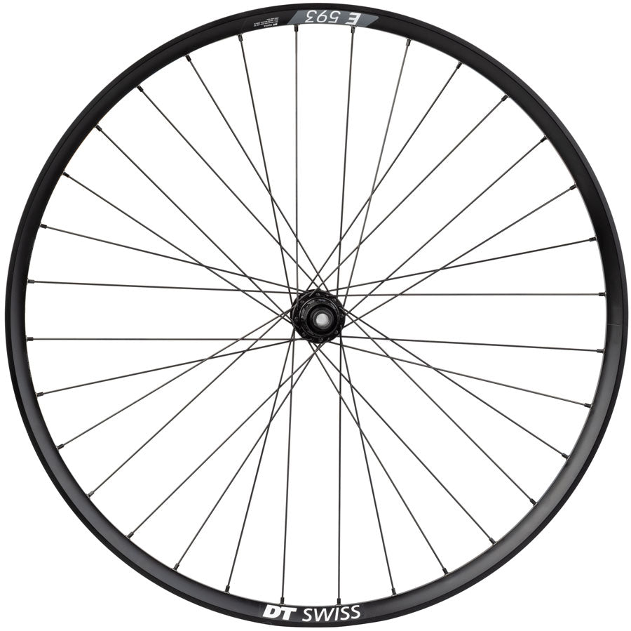Quality Wheels Deore M610/DT E593 Rear Wheel - 27.5", 12 x 142mm, Center-Lock, HG 10, Black, 32H UPC: 708752214385 Rear Wheel DT/Shimano MTB Disc Rear Wheel