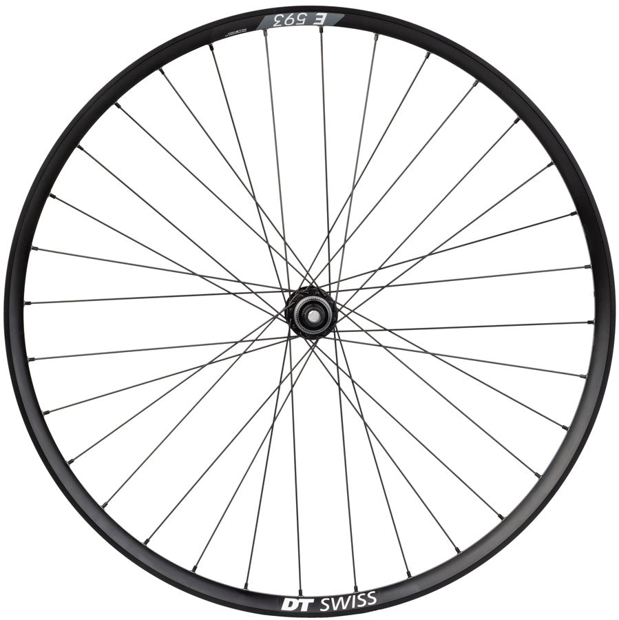 Quality Wheels Deore M610/DT E593 Rear Wheel - 27.5", 12 x 142mm, Center-Lock, HG 10, Black, 32H - Rear Wheel - DT/Shimano MTB Disc Rear Wheel