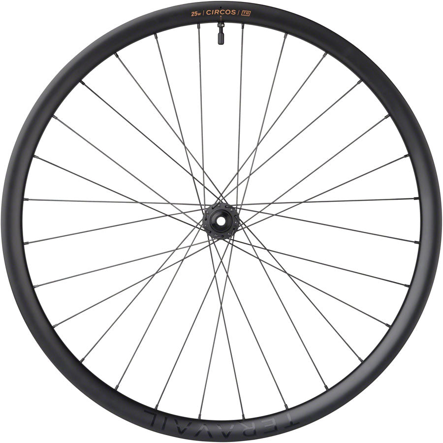 Teravail Circos Gravel Front Wheel - 700, 12 x 100mm, Center-Lock, Carbon, DT350 - Front Wheel - Circos Gravel Front Wheel