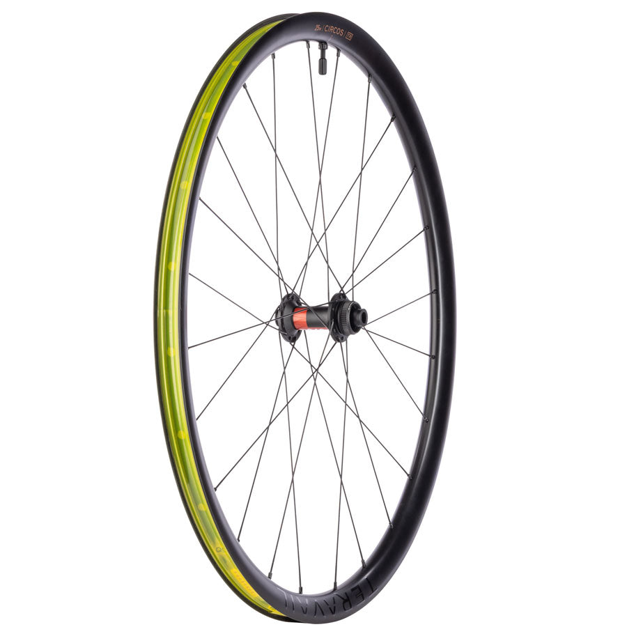 Teravail Circos Gravel Front Wheel - 700, 12 x 100mm, Center-Lock, Carbon, DT240, 24H - Front Wheel - Circos DT 240 Gravel Front Wheel