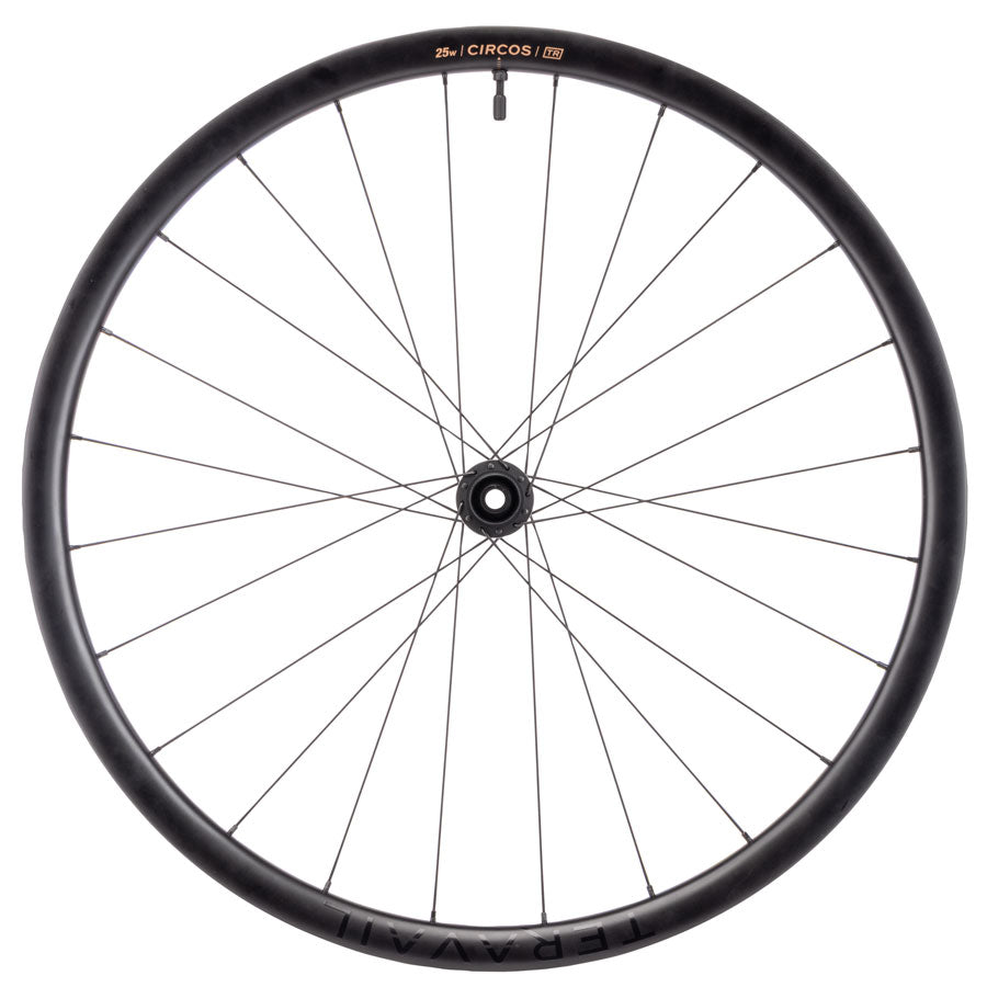 Teravail Circos Gravel Front Wheel - 700, 12 x 100mm, Center-Lock, Carbon, DT240, 24H - Front Wheel - Circos DT 240 Gravel Front Wheel