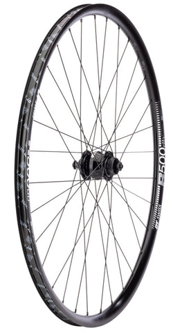 Quality Wheels SP Dynamo PL-8/DT R500 Front Wheel - 700, QR x 100mm, Center-Lock, Black, 32H - Front Wheel - SP Dynamo PL-8 / DT R500 Disc Front Wheel