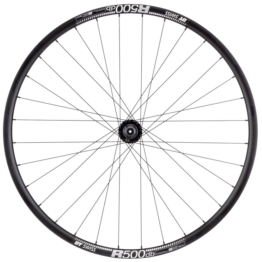 Quality Wheels SP Dynamo PL-8/DT R500 Front Wheel - 700, QR x 100mm, Center-Lock, Black, 32H UPC: 708752565227 Front Wheel SP Dynamo PL-8 / DT R500 Disc Front Wheel