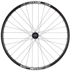 Quality Wheels SP Dynamo PL-8/DT R500 Front Wheel - 700, QR x 100mm, Center-Lock, Black, 32H UPC: 708752565227 Front Wheel SP Dynamo PL-8 / DT R500 Disc Front Wheel