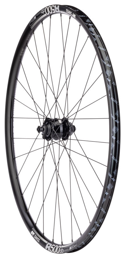 Quality Wheels SP Dynamo PL-8/DT R500 Front Wheel - 700, QR x 100mm, Center-Lock, Black, 32H UPC: 708752565227 Front Wheel SP Dynamo PL-8 / DT R500 Disc Front Wheel