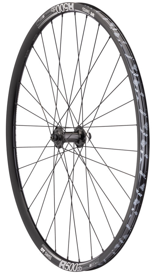 Quality Wheels Shimano/DT R500 Front Wheel - 700, QR x 100mm, Center-Lock, Black, 32H UPC: 708752565241 Front Wheel Shimano / DT R500 Front Wheel