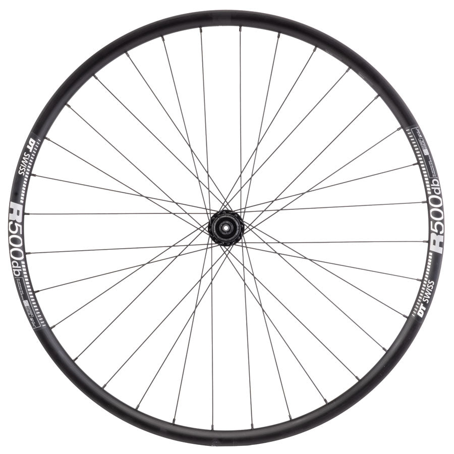 Quality Wheels Shimano/DT R500 Rear Wheel - 700, QR x 135mm, Center-Lock, Black, HG11 MTN, 32H - Rear Wheel - Shimano / DT R500 Rear Wheel