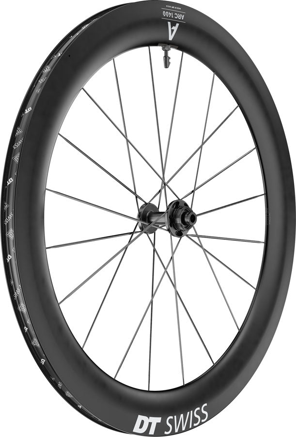 パーツ DT swiss ARC1400 DT Swiss ARC 1400 DiCut 65 Front Wheel - 700, 12 x 100mm, Center