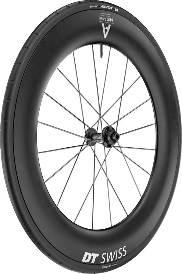 DT Swiss ARC 1400 DiCut 85 Front Wheel - 700, 12 x 100mm, Center-Lock, Black, WTS w/Aero 111 Tire MPN: WARC140AIDXCA27487 Front Wheel ARC 1400 DiCut Front Wheel
