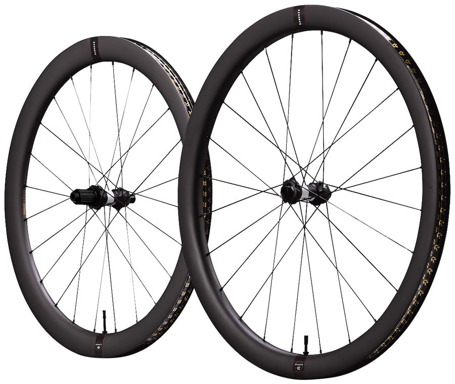 Reserve Wheels Reserve 42/49 Turbulent Aero Wheelset - 700, 12 x 100/12 x 142, Center-Lock, HG11, Carbon, DT240