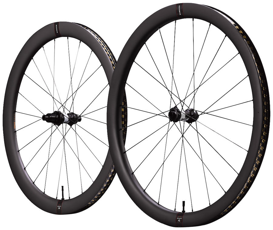 Reserve Wheels Reserve 42/49 Turbulent Aero Wheelset - 700, 12 x 100/12 x 142, Center-Lock, XDR, Carbon, DT240 MPN: 89-25203 UPC: 192219464213 Wheelset Reserve 42/49 Turbulent Aero Wheelset