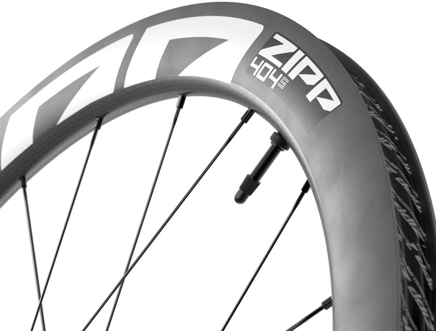 Zipp 404 S Front Wheel - 700, 12 x 100mm, Center-Lock, Tubeless, Carbon, Black/White, 20H, A1 MPN: 00.1918.802.002 UPC: 710845931376 Front Wheel 404 S Front Wheel - A1