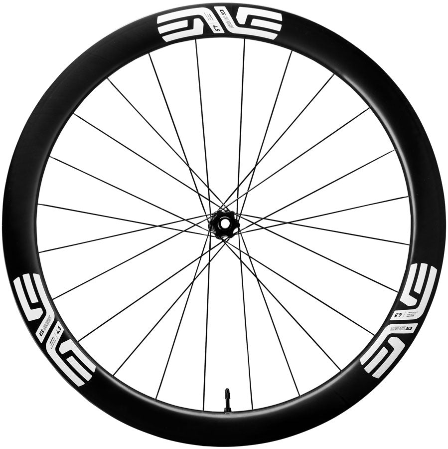 ENVE Composites G SES 4.5 Front Wheel - 700, 12 x 100, Center-Lock, Black/White - Front Wheel - G SES 4.5 Front Wheel