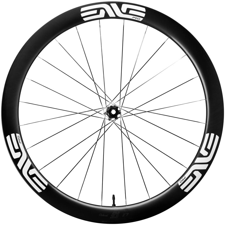 ENVE Composites G SES 4.5 Pro Front Wheel - 700, 12 x 100, Center-Lock, Black/White - Front Wheel - G SES 4.5 Pro Front Wheel