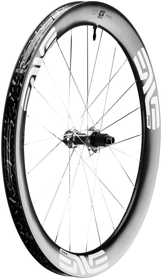 ENVE Composites G SES 4.5 Pro Rear Wheel - 700, 12 x 142, Center-Lock, Micro Spline, Innerdrive 60pt, Black/White MPN: 100-3325-023 UPC: 810214200789 Rear Wheel G SES 4.5 Pro Rear Wheel