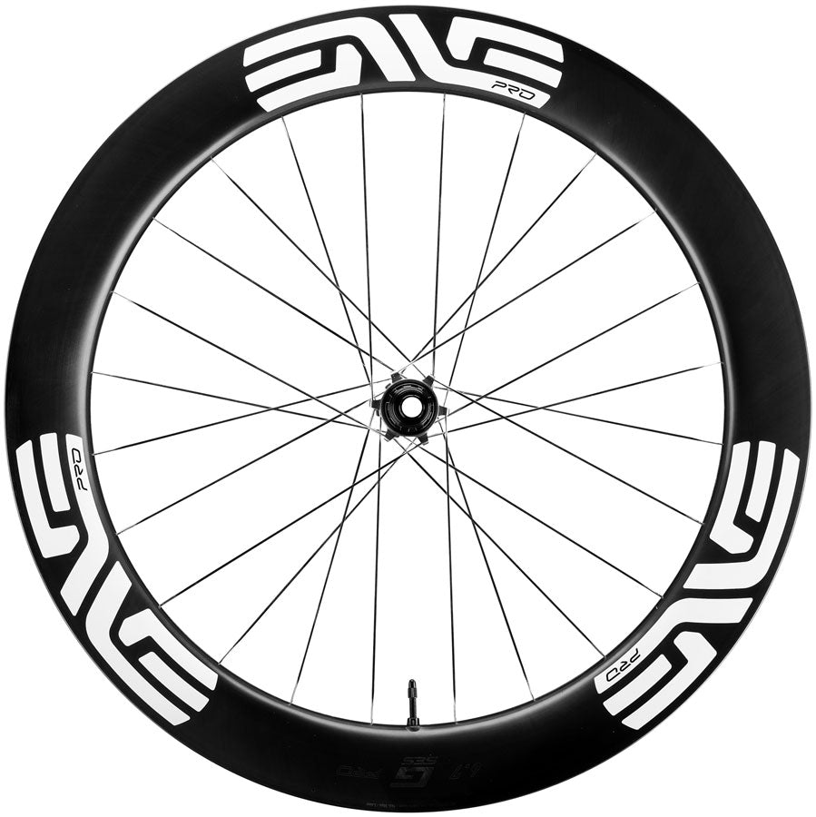 ENVE Composites G SES 6.7 Pro Rear Wheel - 700, 12 x 142, Center-Lock, Micro Spline, Innerdrive 60pt, Black/White - Rear Wheel - G SES 6.7 Pro Rear Wheel
