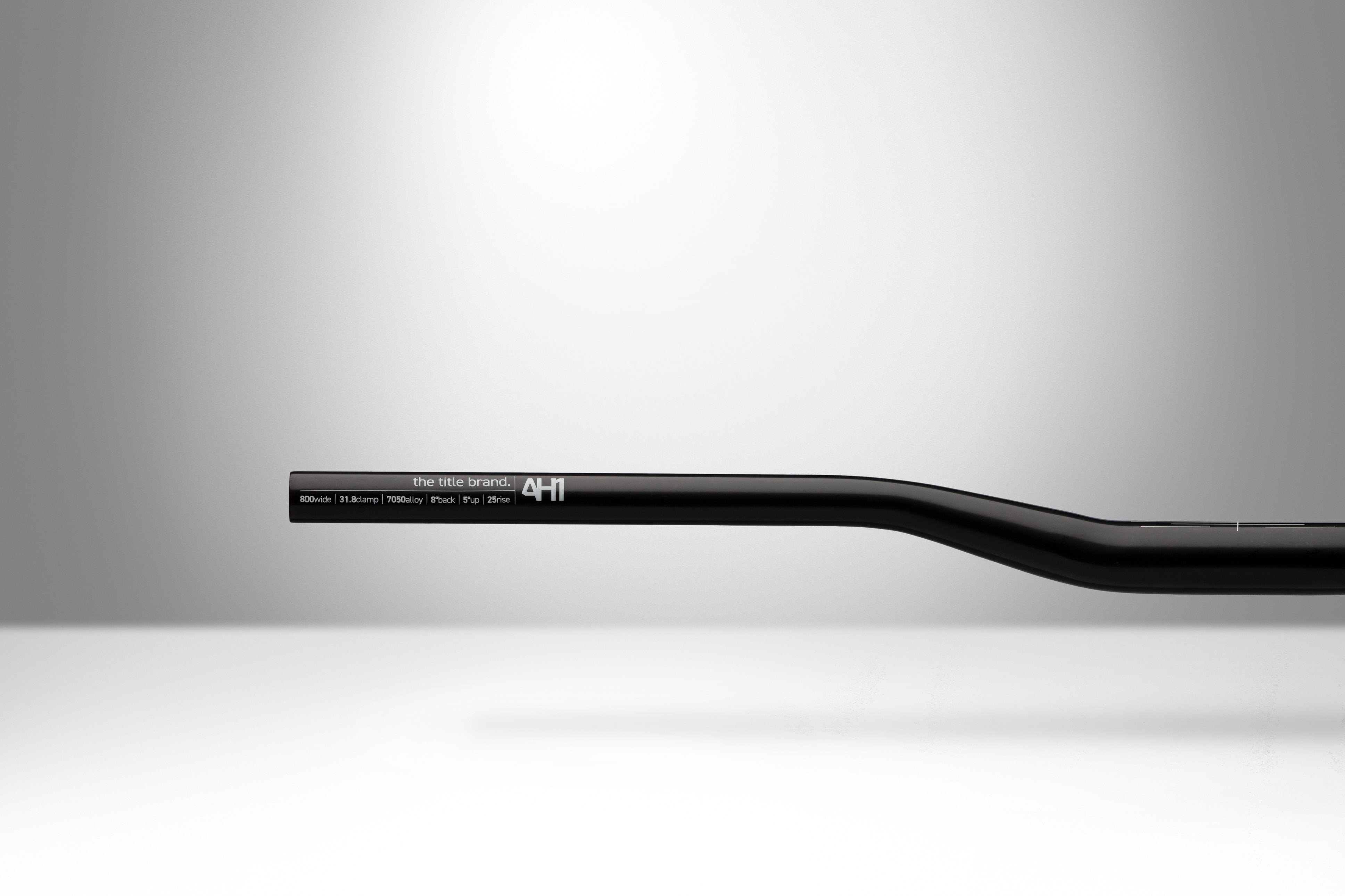 Title MTB AH1 Bars 31.8 Clamp - 25mm Rise Black Flat/Riser