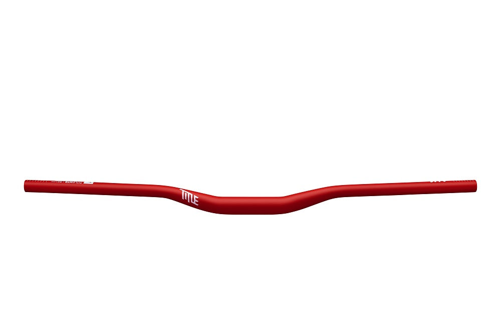 Title MTB AH1 Alloy Bars 35 Clamp - 38mm Rise Matte Red Flat/Riser