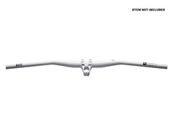 Title MTB AH1 Alloy Bars 35 Clamp - 25mm Rise Gloss White - Flat/Riser Handlebar - AH1