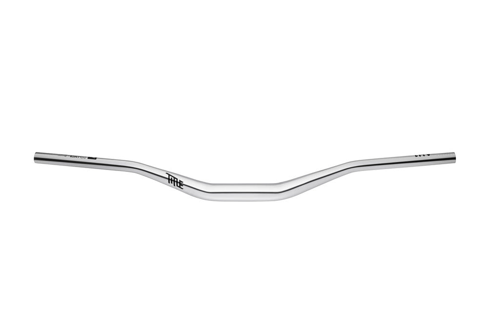 Title MTB AH1 Alloy Bars 35 Clamp - 50mm Rise Chrome Flat/Riser