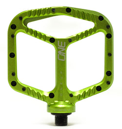 OneUp Components Aluminum Platform Pedals, Green - Pedals - Aluminum Platform Pedals