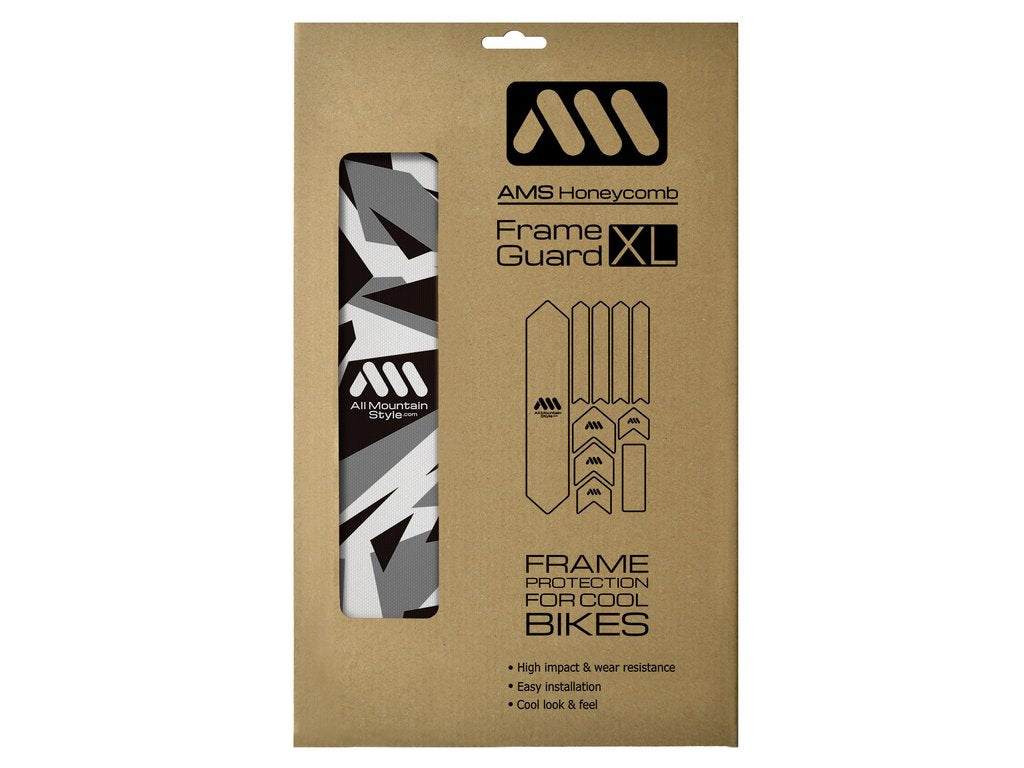 All Mountain Style Honeycomb Frame Guard XL, Digital Camo - Chainstay/Frame Protection - Honeycomb